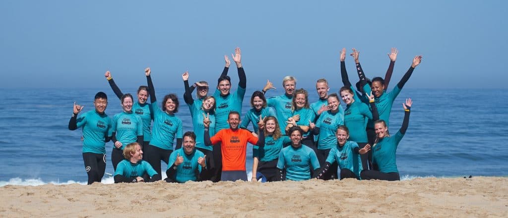 Learning to surf in Ericeira is so much fun!
